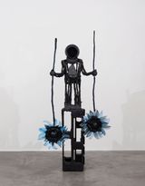 The man with a stone in his stomach inverts sunflowers by Siobhan Hapaska contemporary artwork sculpture