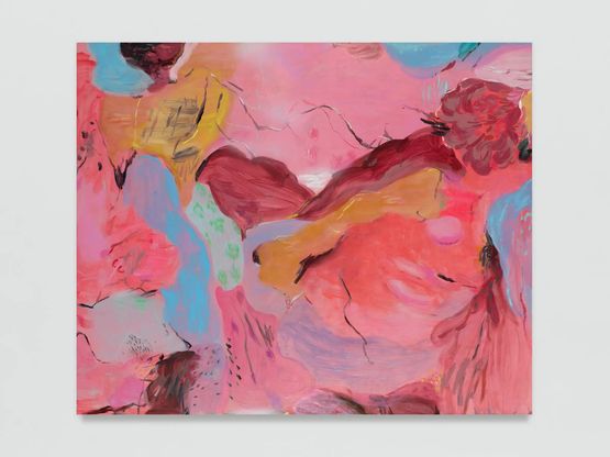 The world in a flower A flower lying low by Zhou Li contemporary artwork Mixed Media