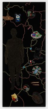 Traces by Tamar Mason contemporary artwork textile