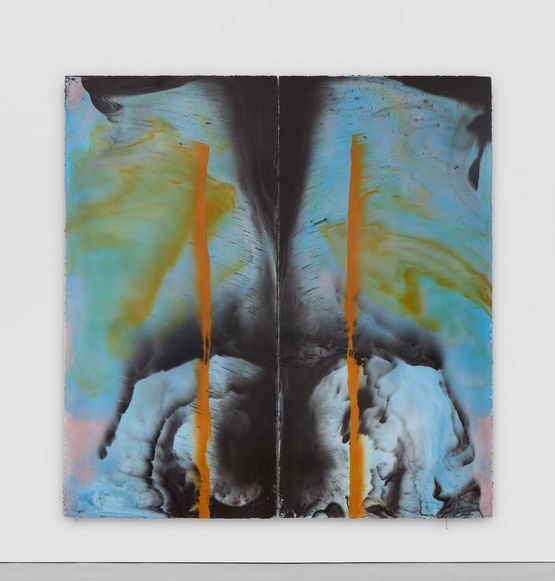Untitled wrist over chair by Harminder Judge contemporary artwork Painting