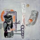 East Moon by Shane Cotton contemporary artwork painting
