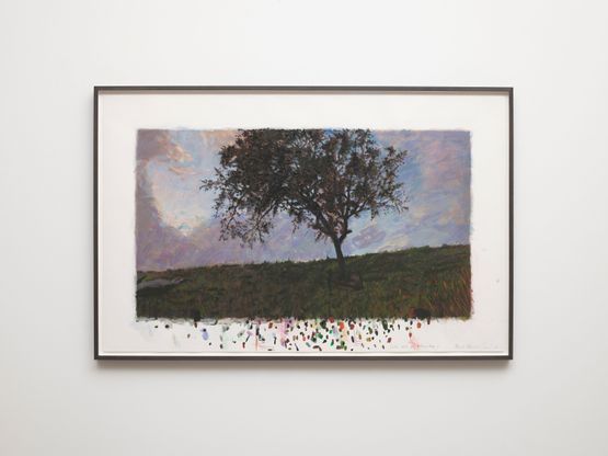 Backwards Growing Tree Colour Sheet for Autumn Days by David Claerbout contemporary artwork Painting
