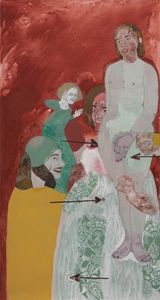The Loyal Bride by Ella Walker contemporary artwork drawing painting