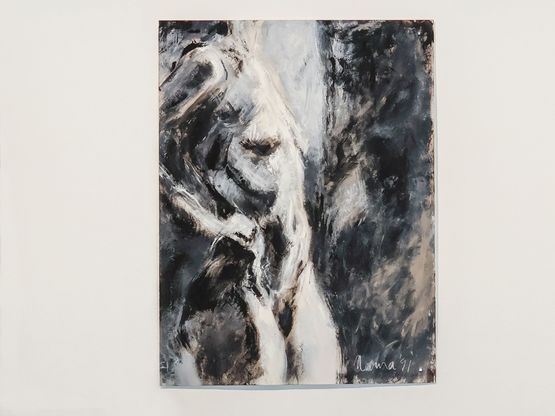 Black  White Nude by Solamalay Namasivayam contemporary artwork Works on Paper