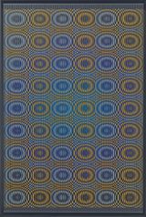 Yellow rain by Alberto Biasi contemporary artwork painting