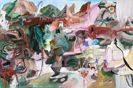 The Steep Mountain by Xiao Kegang contemporary artwork Painting