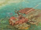 Listening by Kwong Man Chun contemporary artwork painting textile