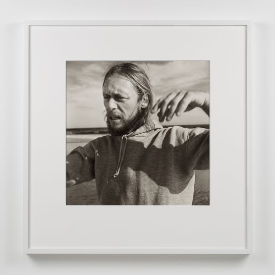 Paul Thek In Hooded Sweatshirt by Peter Hujar contemporary artwork Photography