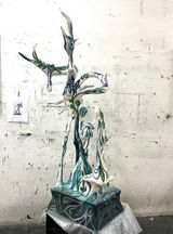 Landschaftsgewachs by Hartmut Neumann contemporary artwork mixed media