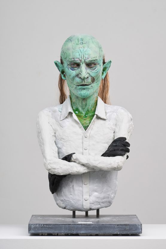 Le genie by David Altmejd contemporary artwork Sculpture