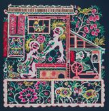 Dont worry mom is spinning thread in the next room A love scene when high school student is at home writing homework by Xiyadie contemporary artwork works on paper