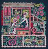Dont worry mom is spinning thread in the next room A love scene when high school student is at home writing homework by Xiyadie contemporary artwork Works on Paper
