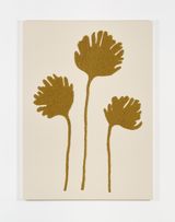 Golden Flowers by Adelaide Cioni contemporary artwork textile