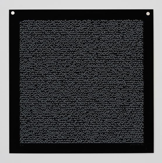 P122 by Manfred Mohr contemporary artwork Painting