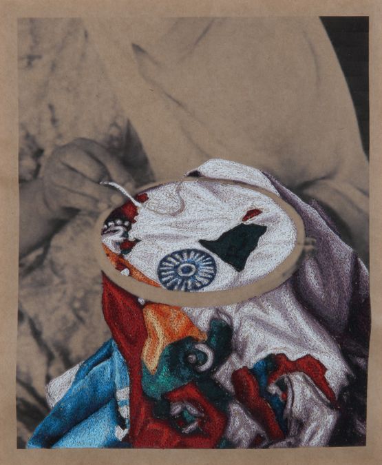Embroiderers Dedicated to unknown Embroiderers 13 by Aoyama Satoru contemporary artwork Mixed Media