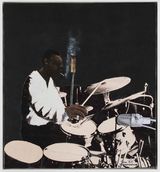 Tribute to Elvin Jones by Sam Nhlengethwa contemporary artwork painting