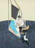 Three Studies of Male Back One Work - Central panel of the triptych by Francis Bacon contemporary artwork Print
