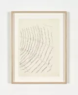 The Solemn Process Preparatory drawing for wire mesh for wheat by Ana Lupas contemporary artwork drawing works on paper
