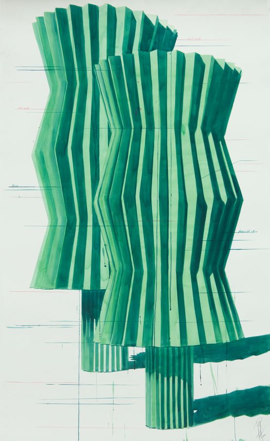 Trees by Alexandre Arrechea contemporary artwork Works on Paper