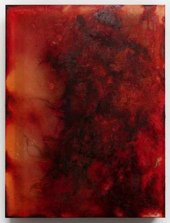 orange forest by Amy Hui Li contemporary artwork Painting