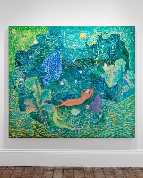 The Masks that We Wear by Robby Bennett contemporary artwork Painting