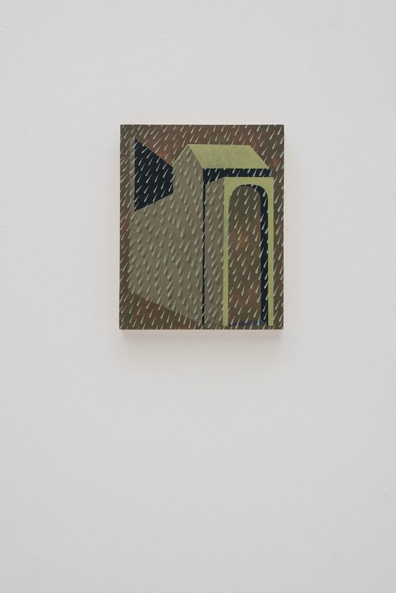 Yellow Roof by Nina Silverberg contemporary artwork Painting