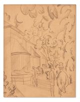 Am Raubtierhaus im Zoo by August Macke contemporary artwork works on paper drawing