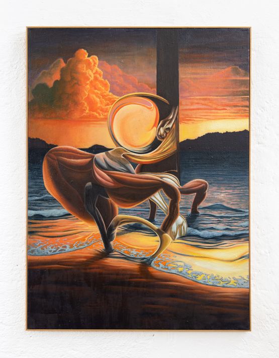 Sunset Breach by Kevin Klamminger contemporary artwork Painting