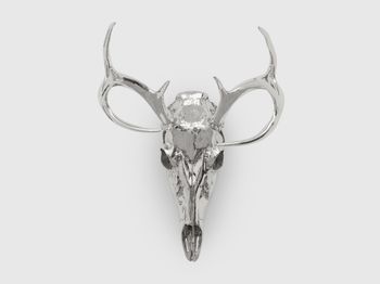 Nickel Plated Antelope Skull 1 by Sherrie Levine contemporary artwork design