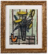 Tournesols et melon by Bernard Buffet contemporary artwork painting works on paper