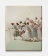 Green tennis by Holly Lowen contemporary artwork painting