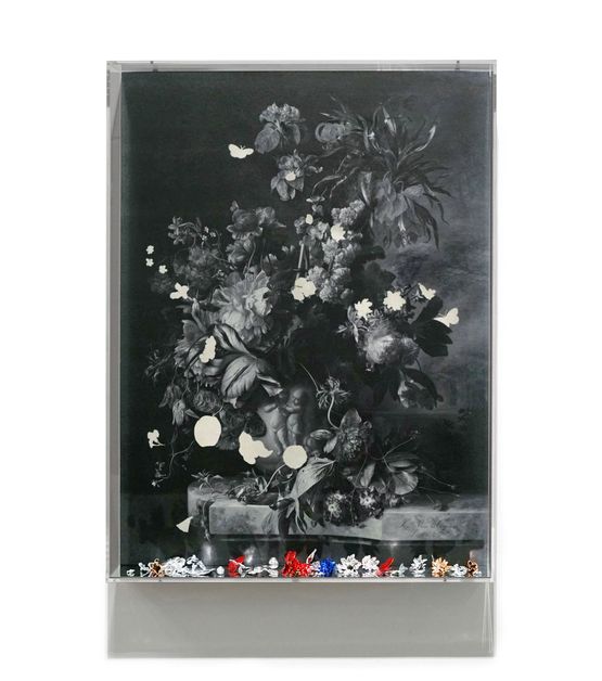 A Floral Rhapsody - 3D 2D Morph Emerge I by Jane Lee contemporary artwork Print