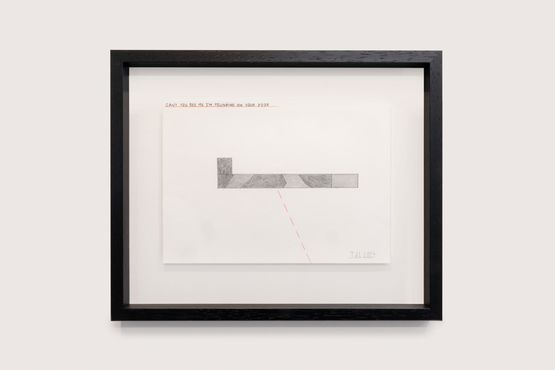 Cant You See Me Im Pounding On Your Door by Tony De Lautour contemporary artwork Drawing