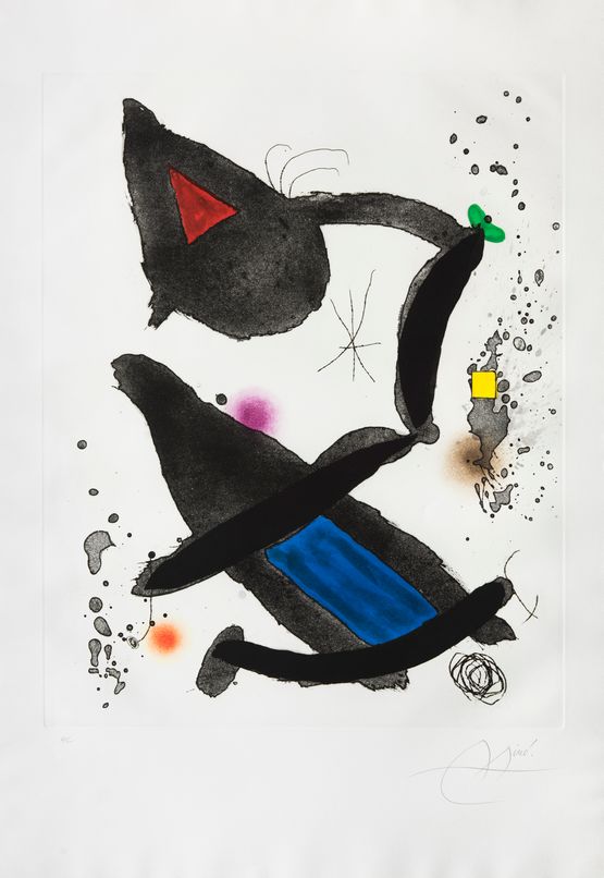 Le Roi David by Joan Miro contemporary artwork Print
