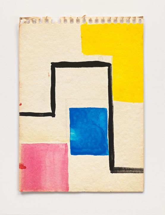 Untitled Watercolor Study by Mary Heilmann contemporary artwork Works on Paper