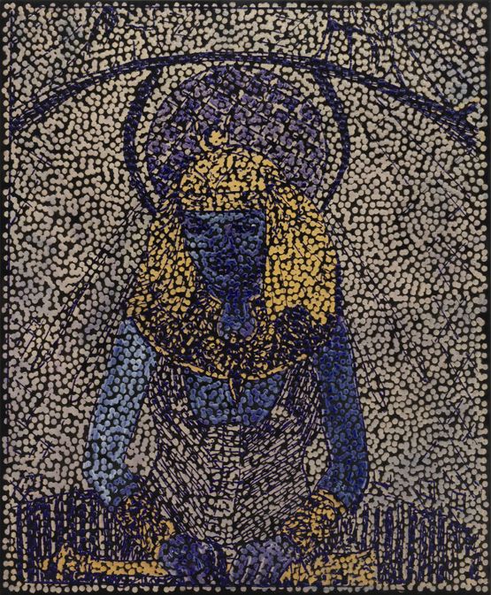 Untitled IWOBBNIW by Daniel Boyd contemporary artwork Painting