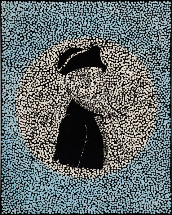 Untitled TEICRF by Daniel Boyd contemporary artwork Painting