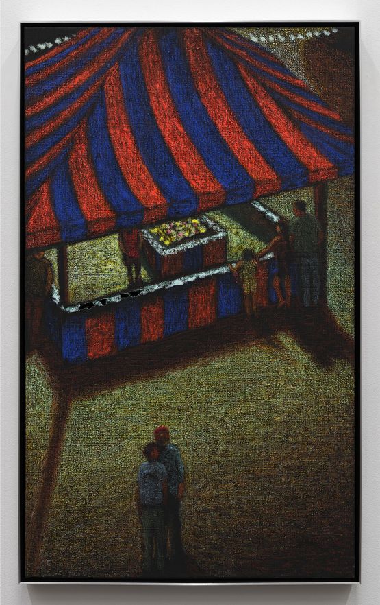 From the Ferris Wheel by Jane Dickson contemporary artwork Drawing