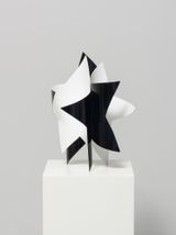 Dancing star black and white by Wonwoo Lee contemporary artwork sculpture