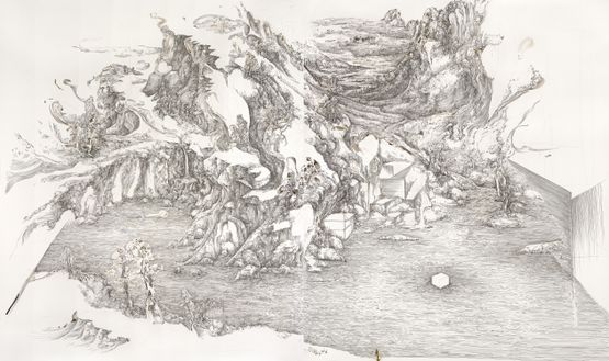 Along the Riverbank - A Variation by Lin Guocheng contemporary artwork Painting