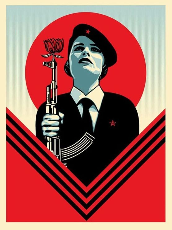 Peace Guard by Shepard Fairey contemporary artwork Works on Paper