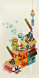 How to Measure Life II Block Diagram by Indieguerillas contemporary artwork painting