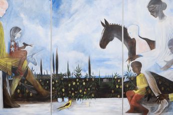 Contemporary art exhibition Peter Bohnisch Jonathan Drews Liebe  Wie zwei junge Rehzwillinge at Knust Kunz Gallery Editions Munich Germany