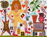 Tina Time by Kaylene Whiskey contemporary artwork painting