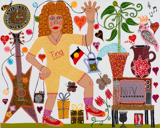 Tina Time by Kaylene Whiskey contemporary artwork Painting