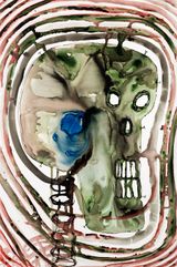 Nuclear Destiny III by Barthelemy Toguo contemporary artwork painting
