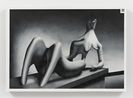 Henry Moore Screen Shot by Avery Singer contemporary artwork Painting