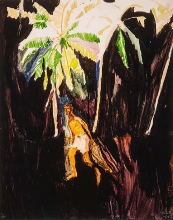 Fisherman by Peter Doig contemporary artwork Print