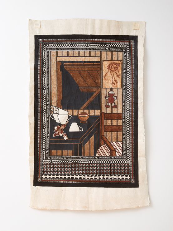 Waiting for Vika by Robin White contemporary artwork Textile