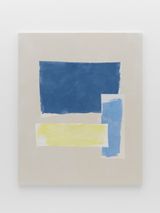 Dark Blue Light Blue and Lemon by Peter Joseph contemporary artwork painting sculpture works on paper